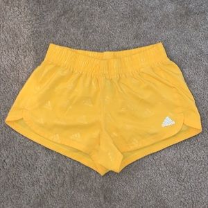 Yellow Adidas Shorts.